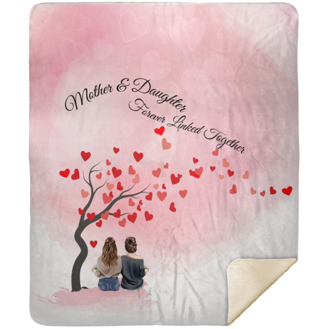 Mother Daughter | Forever Linked - Sherpa Blanket 50x60