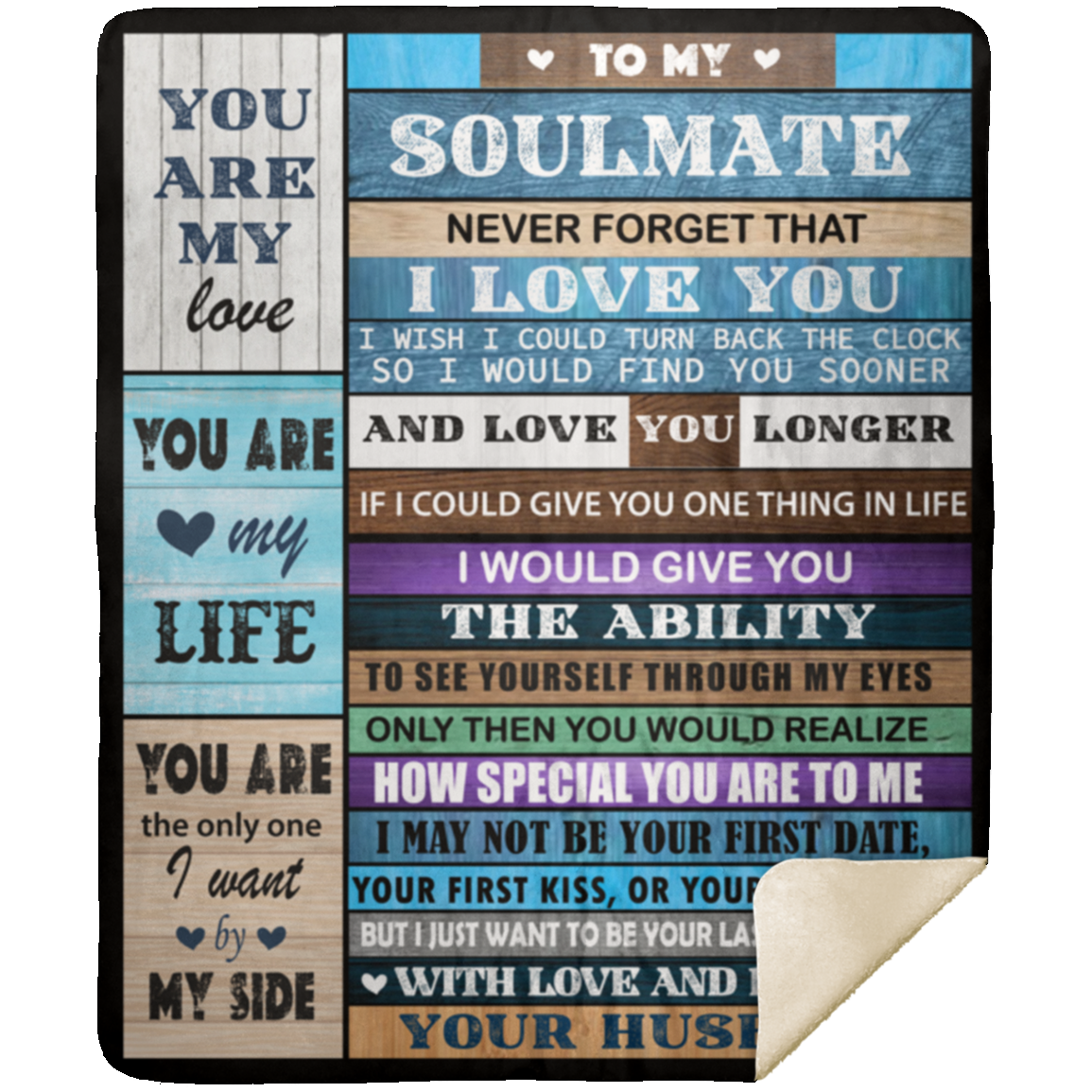 Soulmate From Husband - Sherpa Blanket 50x60
