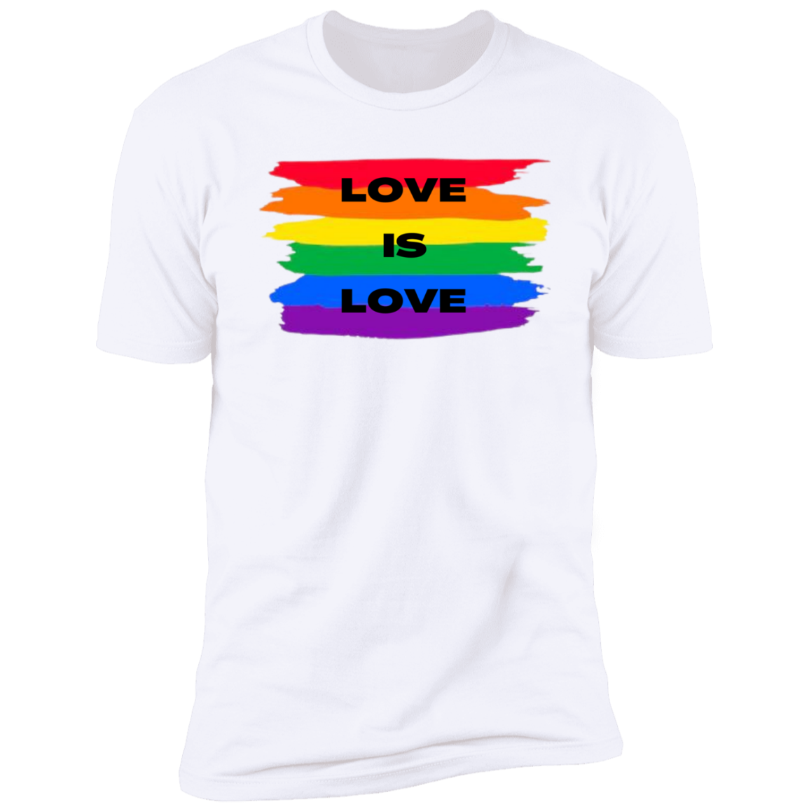 LOVE IS LOVE White Unisex T-Shirt