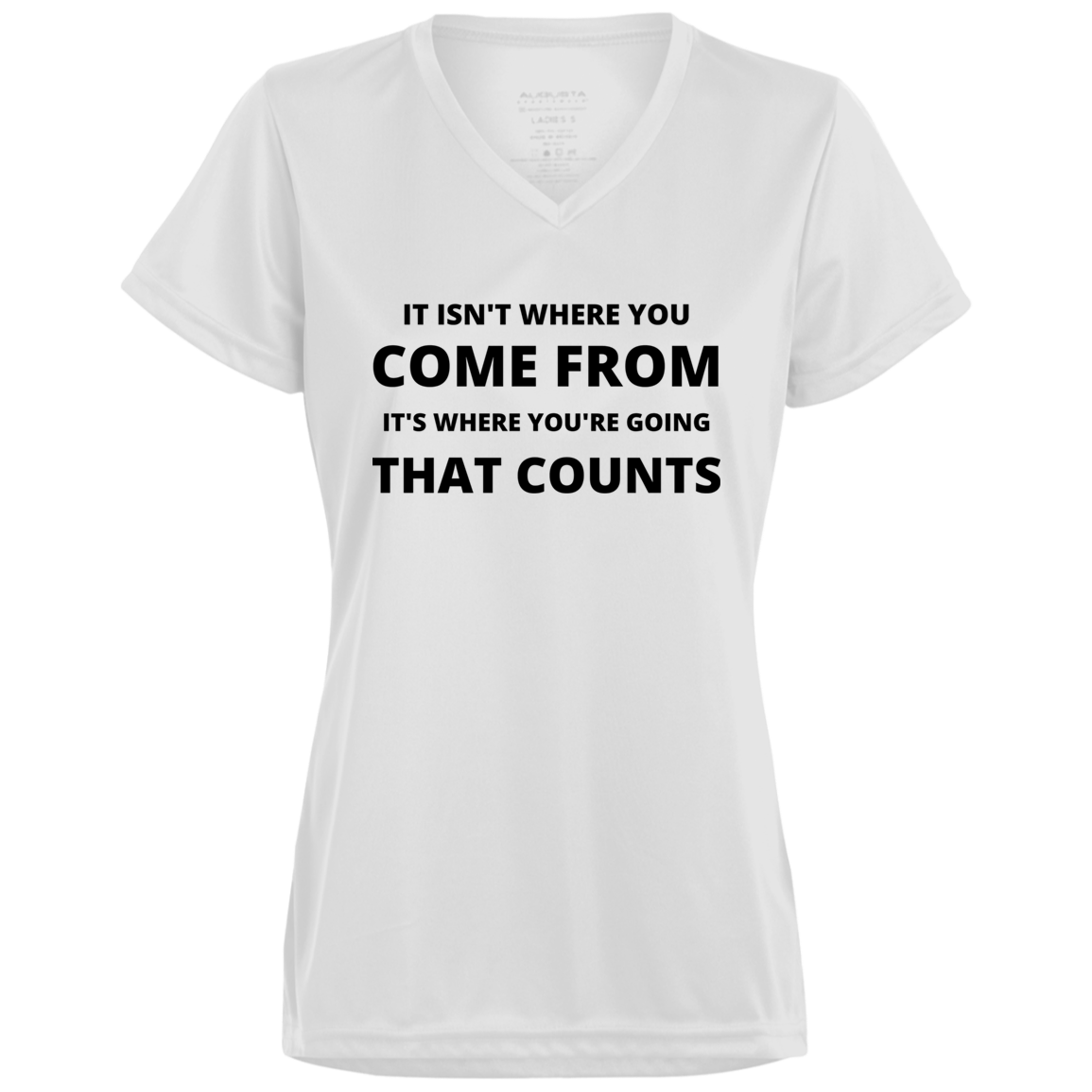 IT ISN'T WHERE YOU'RE GOING White Ladies T-Shirt