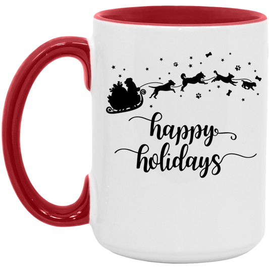 Christmas Dog Sleigh - Accent Mug