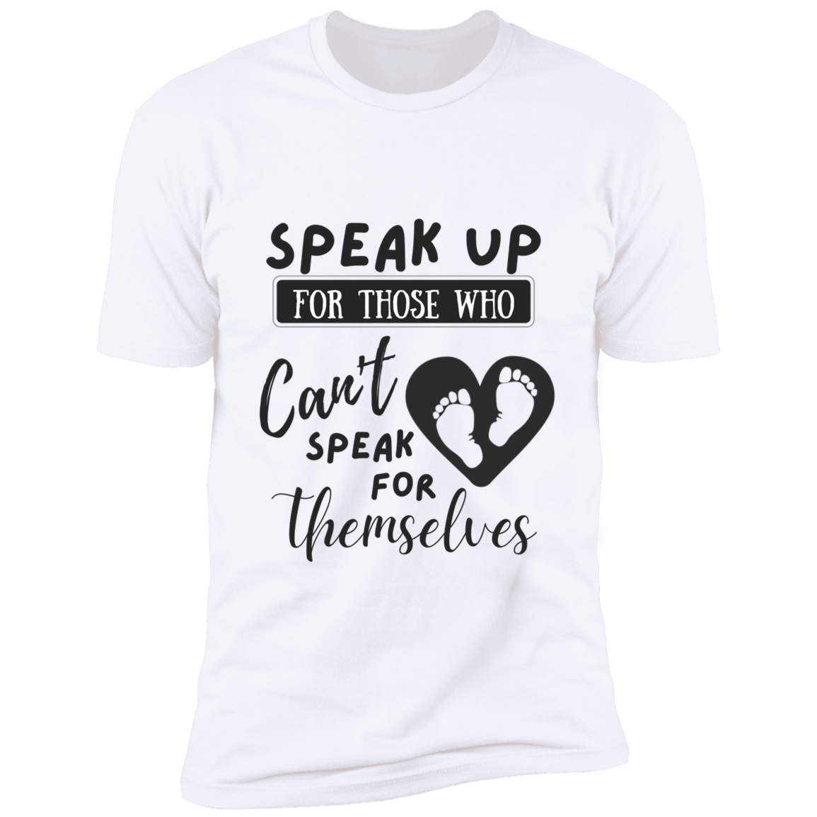 SPEAK UP THOSE WHO CAN'T White Unisex T-Shirt