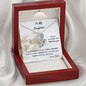 To My Daughter for Graduation - Double Hearts Necklace
