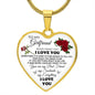 To My Girlfriend - Heart Pendant