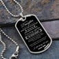 To My Daughter Dog Tag - Never Feel That You Are Alone