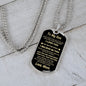 To My Son - Always Remember Dog Tag