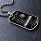 To My Son From Dad Dog Tag -This Old Lion