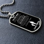 To My Son Dog Tag - Never Feel That You Are Alone