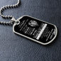 To My Daughter Dog Tag - Never Forget That I Love You