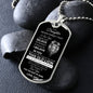 To My Daughter Dog Tag - Never Forget That I Love You
