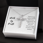 Walk By Faith - CZ Cross Necklace
