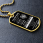 To My Son From Dad Dog Tag -This Old Lion