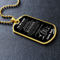 To My Son From DAD Dog Tag - Never Feel That You Are Alone