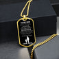 To My Son Dog Tag - Never Feel That You Are Alone