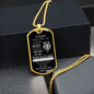 To My Daughter Dog Tag - Never Forget That I Love You