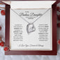 To My Badass Daughter - Never Forget That I Love You - Forever Love Necklace