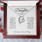 To My Beautiful Daughter - Never Forget That I Love You - Forever Love Necklace
