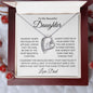 To My Beautiful Daughter | Forever Love Necklace