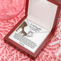 To My Daughter - Never Forget That I Love You - Forever Love Necklace