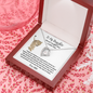 To My Daughter - Never Forget - Forever Love Necklace