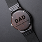 DAD - Dedicated and Devoted - Engraved Wooden Watch