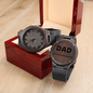 DAD - Dedicated and Devoted - Engraved Wooden Watch