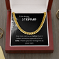 To An Amazing Stepdad - Cuban Link Chain Necklace