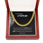 To An Amazing Stepdad - Cuban Link Chain Necklace