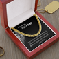 To An Amazing Stepdad - Cuban Link Chain Necklace