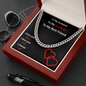 To My Husband/Soulmate/Best Friend - Cuban Link Chain Necklace