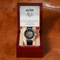 To My Soulmate You're My Without - Men's Openwork Watch