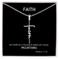 Faith As Small As A Mustard Seed - Faith Cross Necklace