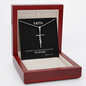 Faith As Small As A Mustard Seed - Faith Cross Necklace