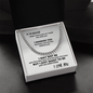 To My Husband I Didn't Marry You So I Could Live With You - Cuban Link Chain