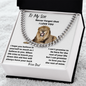 To My Son - Never Forget That I Love You - Cuban Link Chain