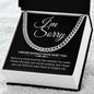 I'm Sorry - I never should have hurt you | Cuban Link Necklace