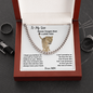 To My Son - Never Forget - Cuban Link Chain