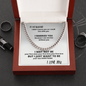 To My Husband I Didn't Marry You So I Could Live With You - Cuban Link Chain
