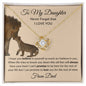 To My Daughter - This Old Lion - Love Knot Necklace