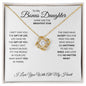 To My Bonus Daughter - Shine Like the Brightest Start - Love Knot Necklace