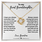 To My Great Granddaughter From Grandma - Love Knot Necklace