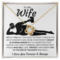 To My Wife I Love You | Love Knot Necklace