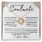 To My Beautiful Soulmate | Love Knot Necklace