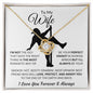 To My Wife I Love You | Pole Dance | Love Knot Necklace