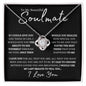 To My Beautiful Soulmate | Love Knot Necklace