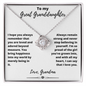 To My Great Granddaughter From Grandma - Love Knot Necklace