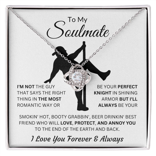 To My Soulmate I Love You | Pole Dance | Love Knot Necklace