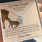 To My Daughter - This Old Lion - Love Knot Necklace