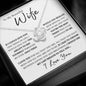 To My Beautiful Wife I Love You | Love Knot Necklace