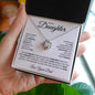 To My Daughter - You Are Braver Than You Believe Love Knot Necklace